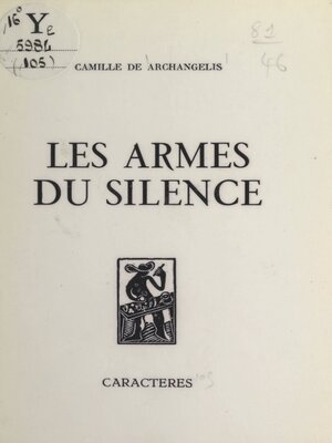 cover image of Les armes du silence